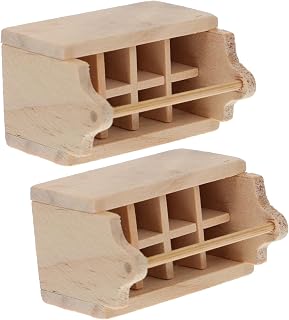 SUPVOX 2Pcs Miniature Toolbox Storage Box Charming Photo Prop for Dollhouse Decoration Lightweight Furniture Model Accessory for Scene Layouts