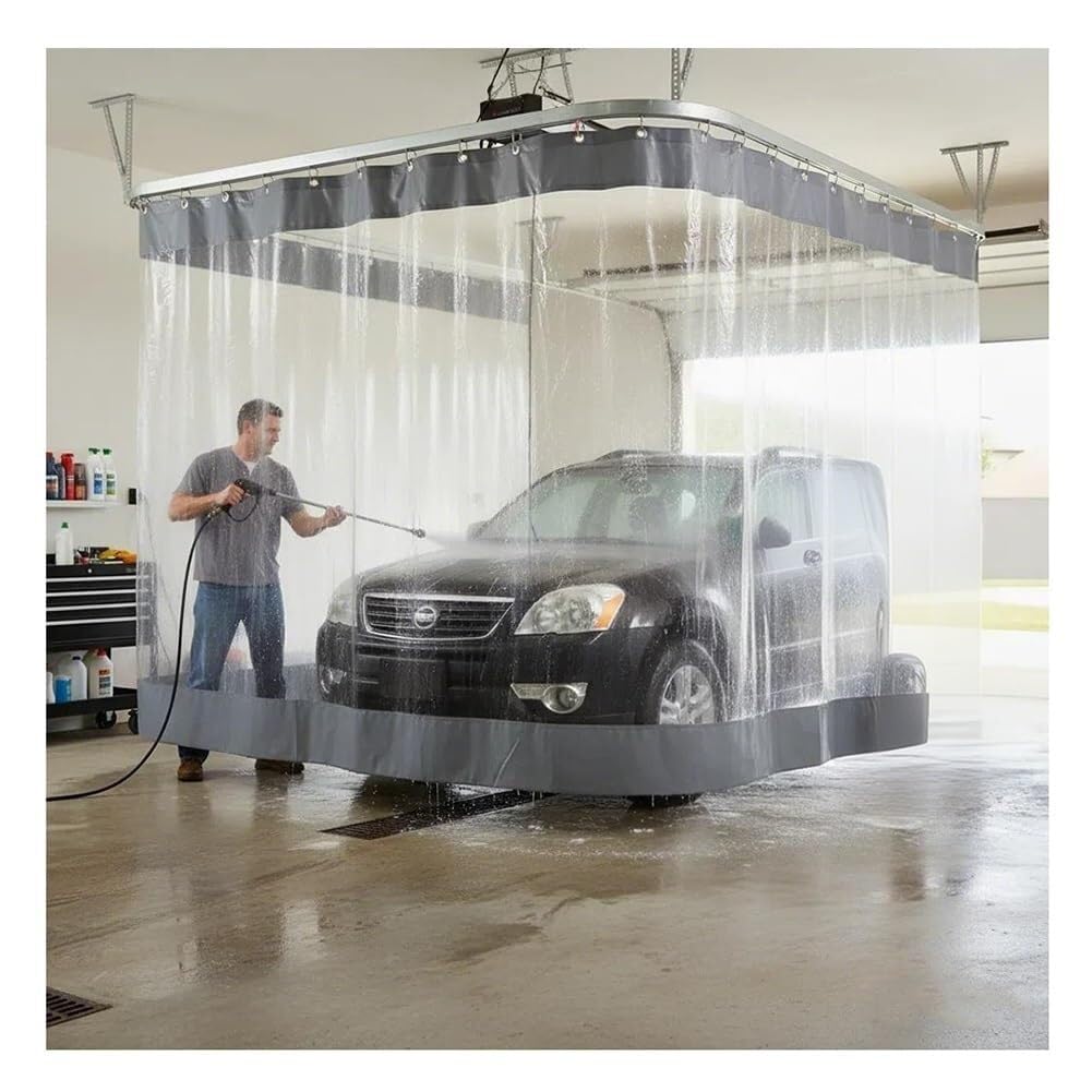 Rideau d'extérieur imperméable avec œillets pour pergola garage voiture