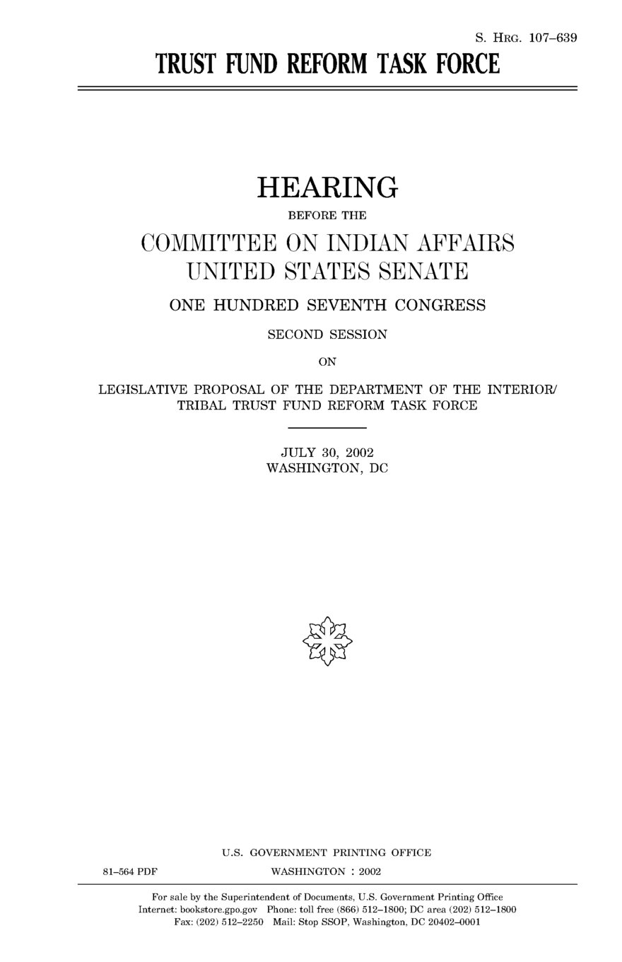 Trust Fund Reform Task Force