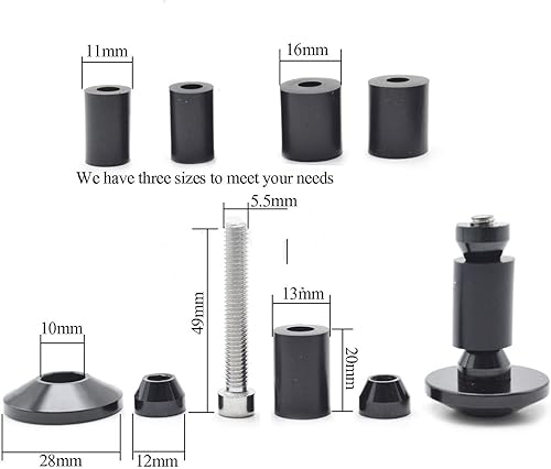 Miniatura 2 de Comfort Handle Motorcycle Handle End Bar Motocross Handlebar Grip Plug Cap for YAMAHAV Iron MAX FZR400 RR RRSP Xmax 300