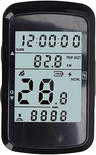 PUSOKEI GPS Cycling Computer with 2.4" Large Screen and 28H Battery - 5-Satellite Support, Water Proof Bike Computer for Road Mountain Biking