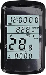 Computador de Bicicleta GPS Sem Fio, Odômetro de Bicicleta Com Luz de Fundo Manual, Velocímetro e Rastreador de Ciclismo Com Tela de 2,4", Bateria de 1200mAh