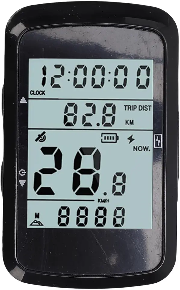 Heayzoki Computador de Ciclismo Sem Fio GPS, Velocímetro Odômetro de Mountain Bike à Prova de água Com Bateria de 1200mAh de Tela 2.4, Rastreamento Preciso, Luz de Fundo Manual para