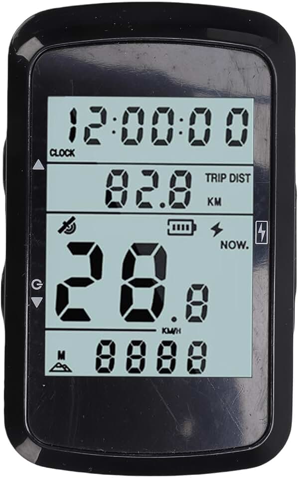Heayzoki Computador de Ciclismo Sem Fio GPS, Velocímetro Odômetro de Mountain Bike à Prova de água Com Bateria de 1200mAh de Tela 2.4, Rastreamento Preciso, Luz de Fundo Manual para