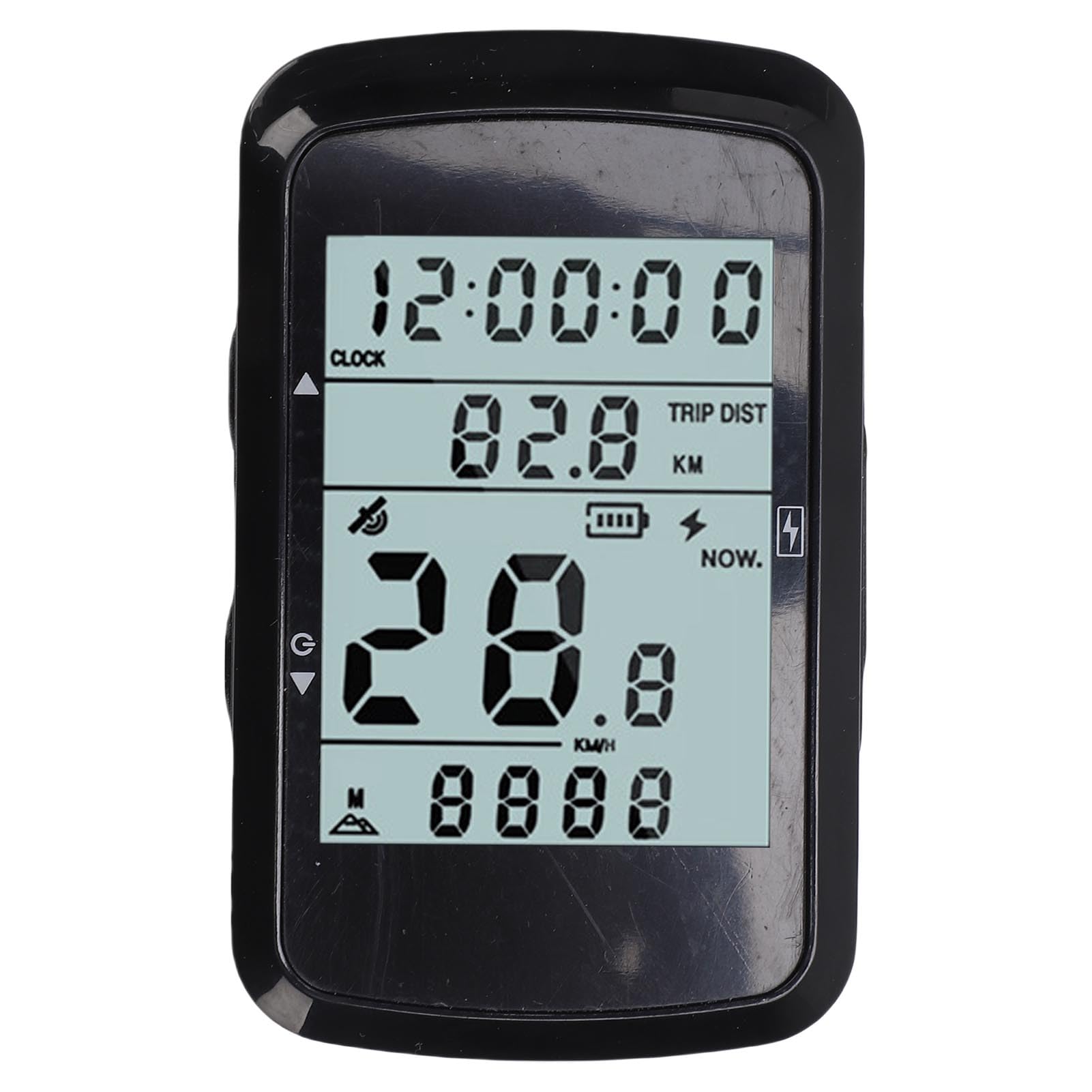 Bewinner Computer da Bici GPS, Computer da Ciclismo Wireless con Retroilluminazione, Display LCD da 2,4 Pollici, Contachilometri Bici Impermeabile, Durata della Batteria di 28 Ore