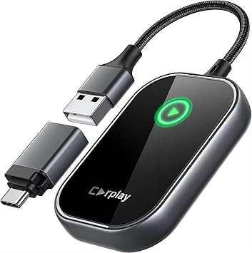 Linkify BY960K Wireless CarPlay Dongle| Plug and Play| Bluetooth+WIFI dual connection|USB A Interface|1 Year Warranty