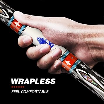 KONLLEN Kohlefaser-Türkis-Einlage Pool-Queue-Stick Wrapless Black Technology Low Deflection Billard 125 mm 147 cm KL-A1