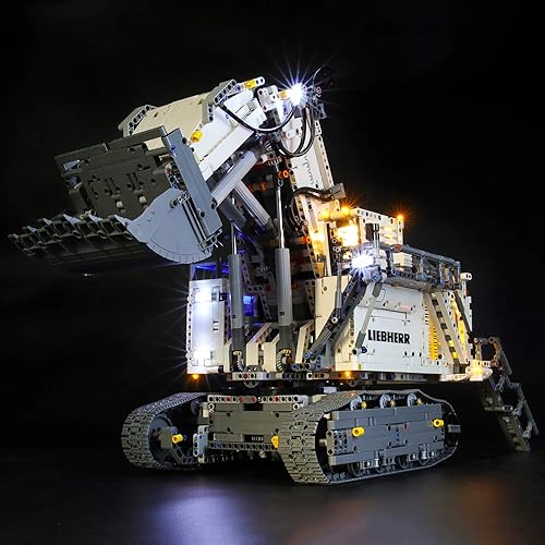 Briksmax Kit de iluminación LED para Liebherr R 9800 - Compatible con el modelo de bloques de construcción Lego 42100 - No incluye el juego de Lego