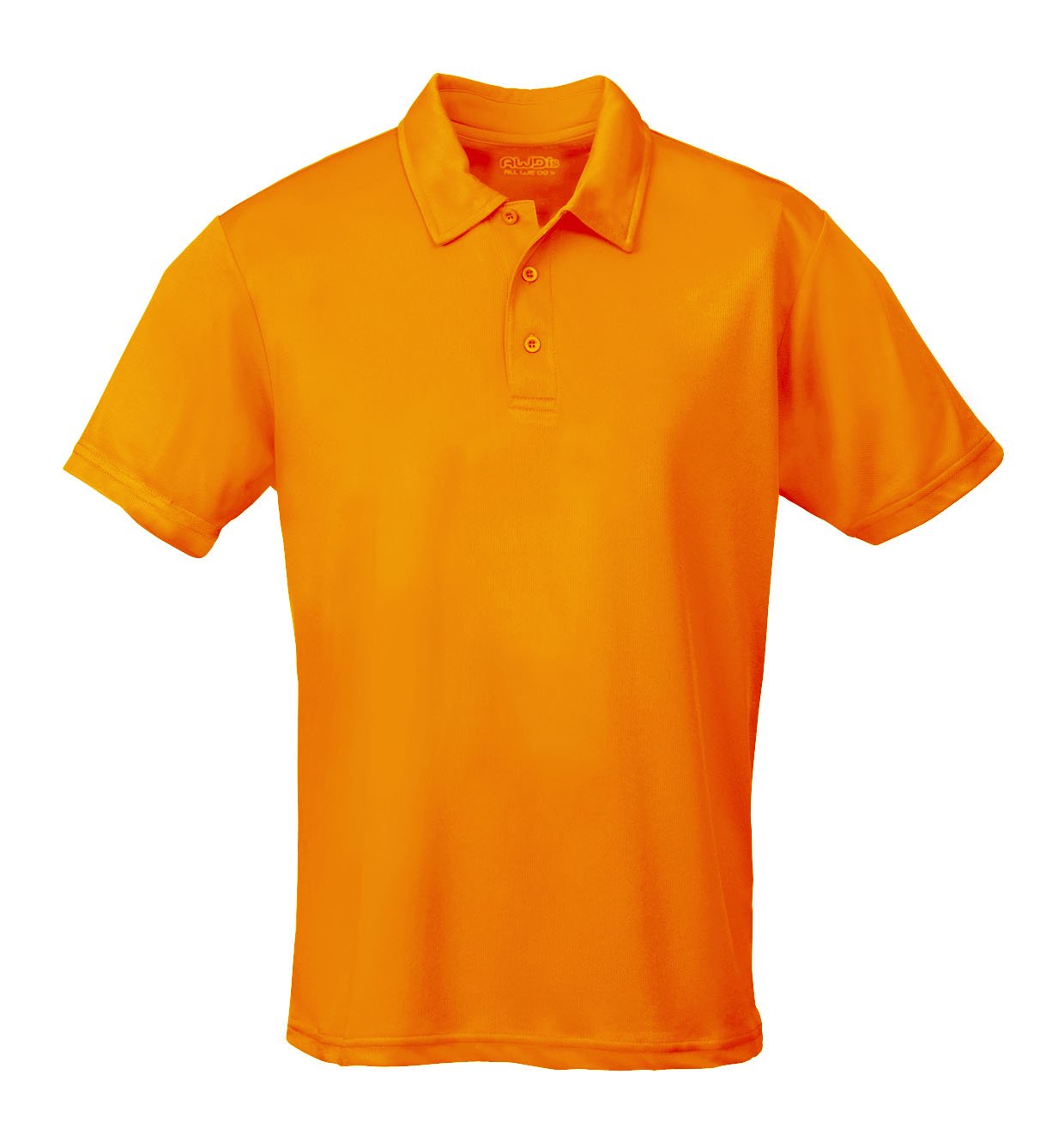 just cool, breathable polo-shirt, orange crush, xx large
