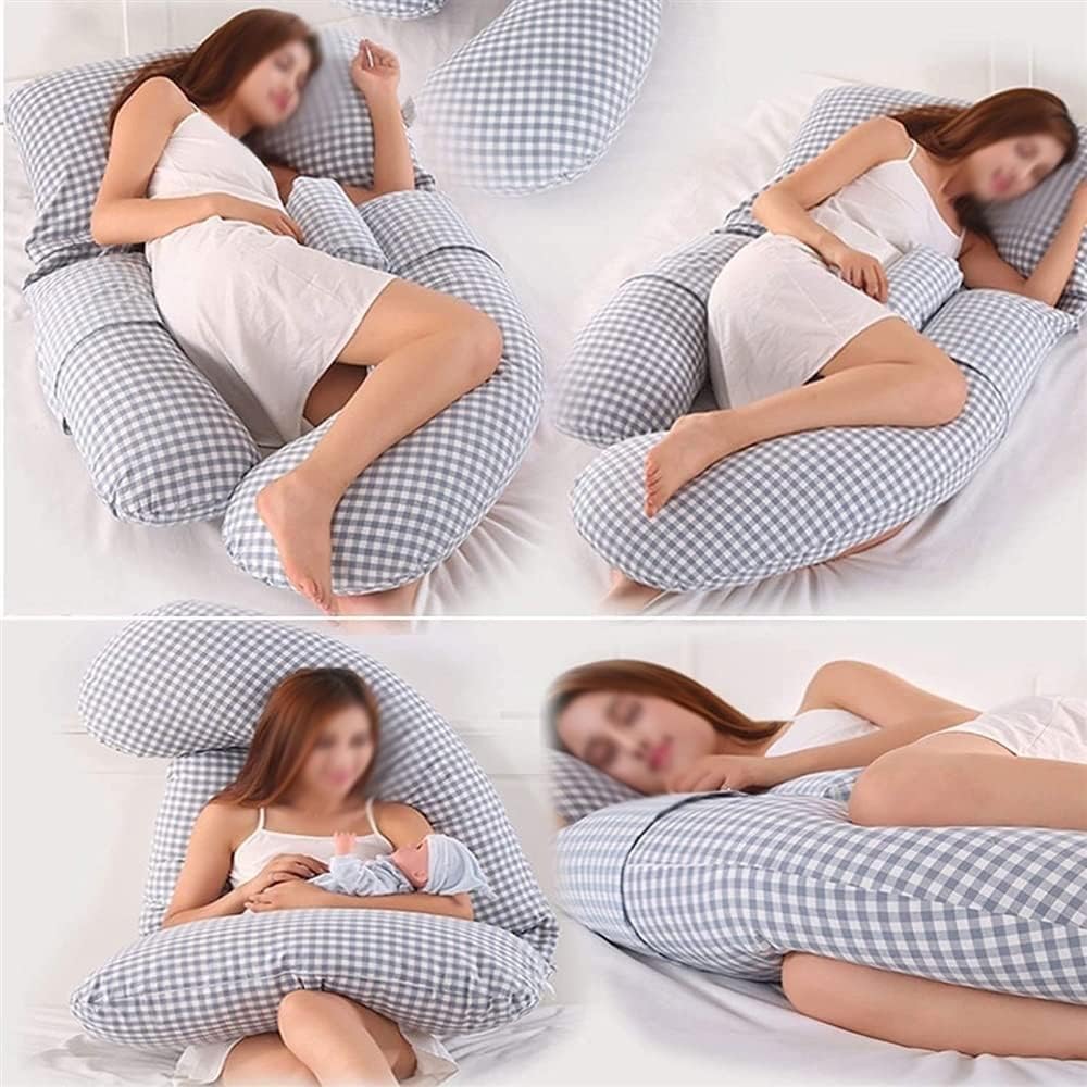 TOEWOE U Shaped Pregnancy Pillow, Maternity Full Body Pillow for Back, Legs and Belly Support, Sleeping Pillow for Pregnant Women and Side Sleepers (Color : A)