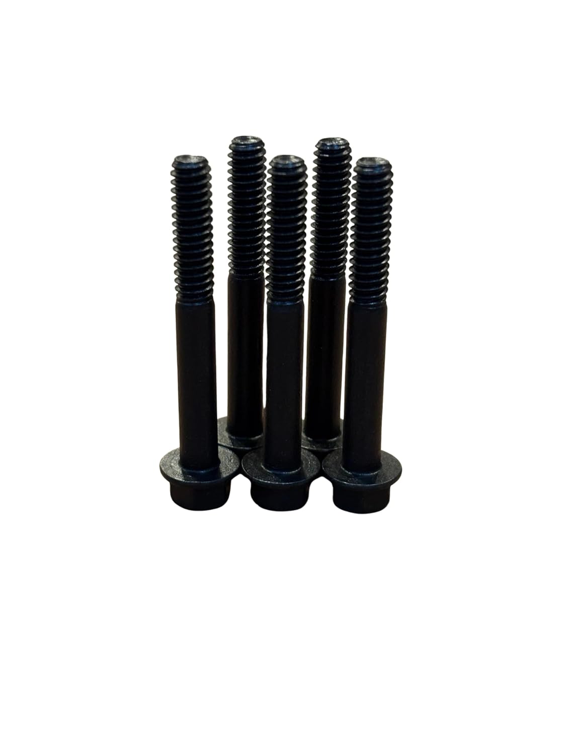 (100 Pieces) 1/4-20x2 Grade 8 Hex Flange Bolts Screws UNC Coarse Partial Threads Zinc Phosphate & Oil
