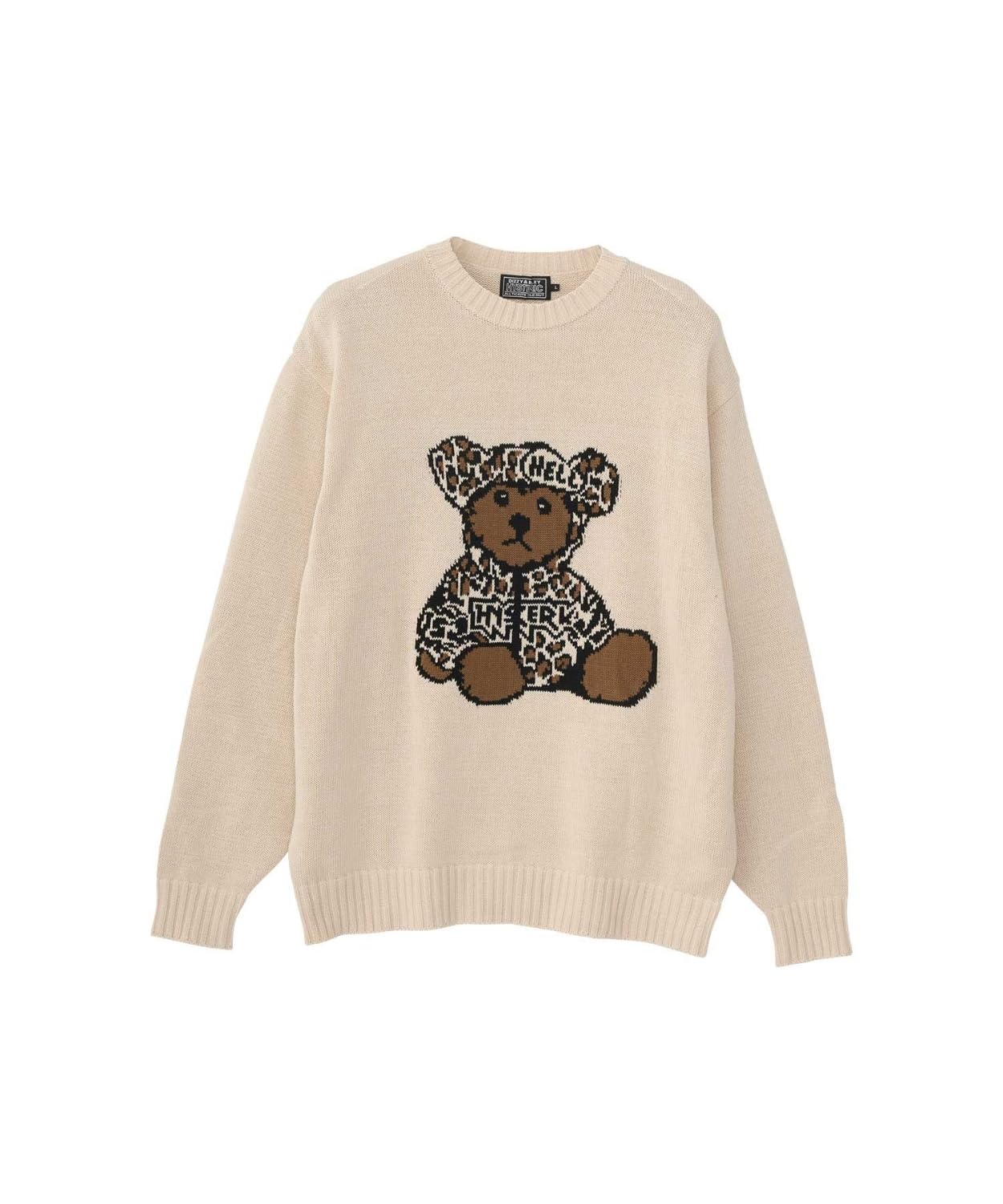 ヒステリックグラマー BEAR PANTHERジャカードセーター L HYSTERIC GLAMOUR]BEAR PANTHERジャカード セーター/BLACK