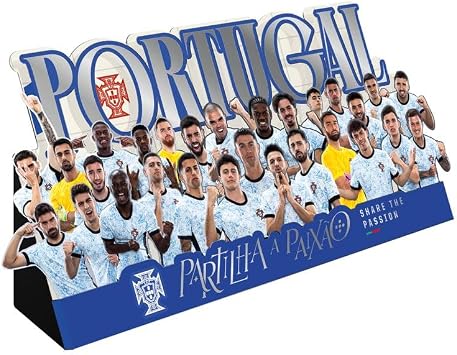 Portugal 2024 Squad Away Metal Diorama Photo Portrait - Build Your Own Model Kit - Officially Licensed Alloy Replica Collectible Display Gift