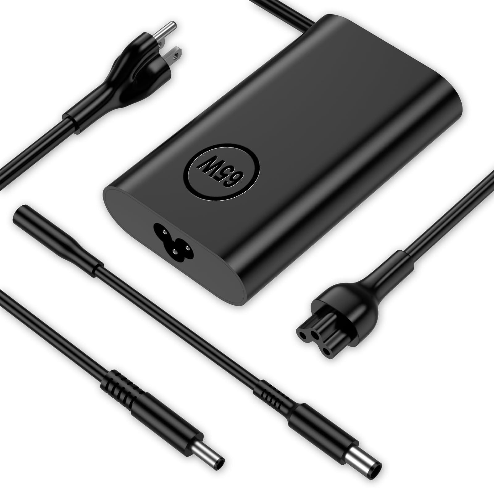 65W Slim Adapter Replacement for Dell Inspiron 15 Charger Laptop Inspiron 13 14 15 17 3000 5000 7000 Latitude Vostro XPS 13 la65ns2-01 Computer AC Power Cord 6ft - Two Round Tip 4.5 mm & 7.4mm