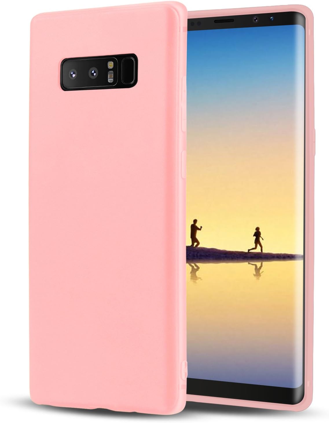 Samsung Galaxy Note 8 Case, Galaxy Note8 Bumper Case Cover Soft Gel Silicone TPU shockproof Anti-Scratch cover Phone Case for Galaxy Note8 - Pink