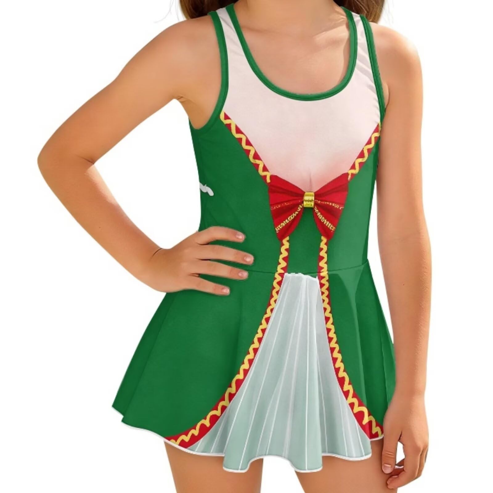 KEIAHUAN Gymnastics Leotards for Girls Sleeveless Bodysuit Dance Leotards Performance Costume