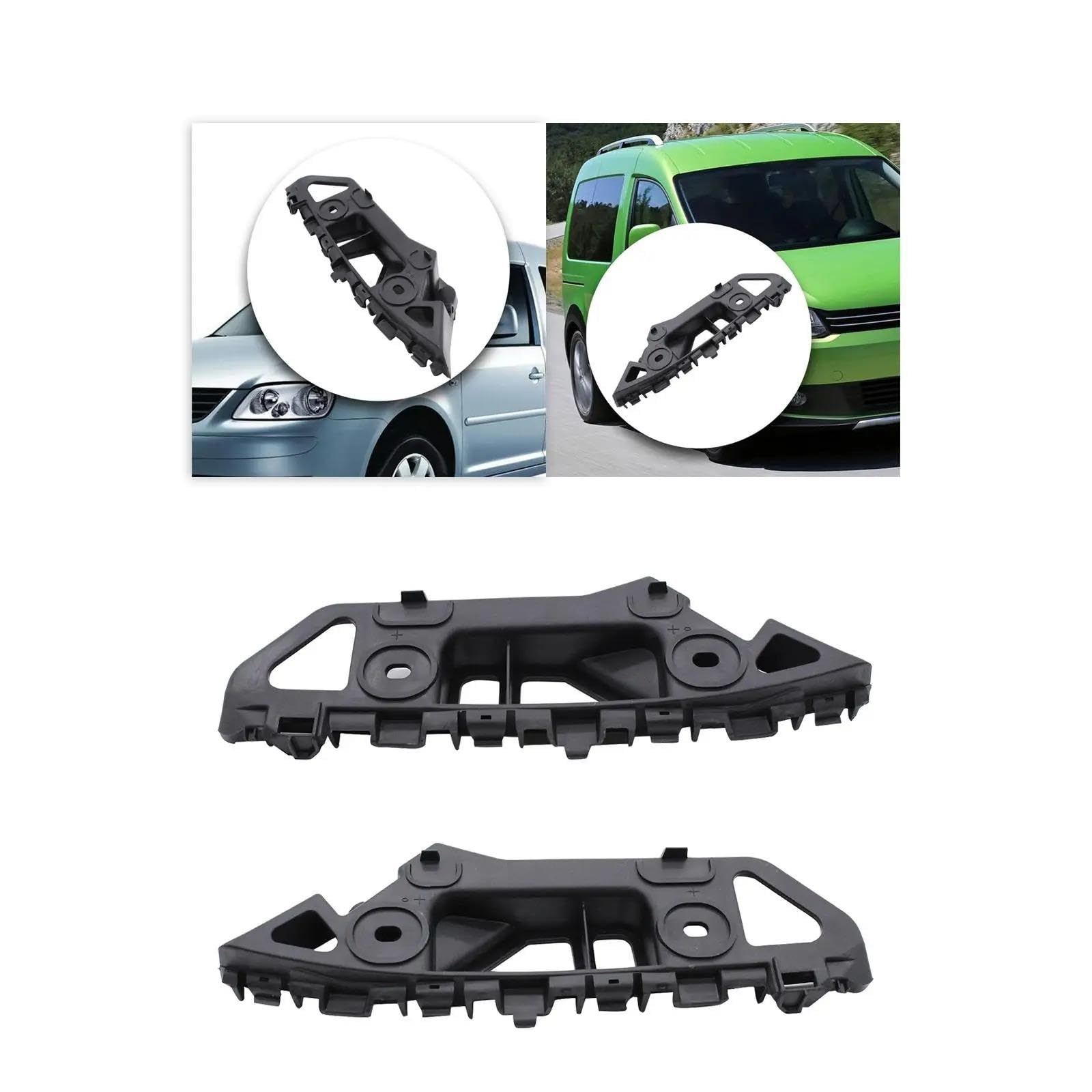 Stoßstangenhalter Für 4x4 Front Stoßstange Halterung Schnalle Kunststoff Zubehör Schutz Teile Metall Stoßstange 2K5807183 2K5807184 rechts Stoßstangenhalter(Left)