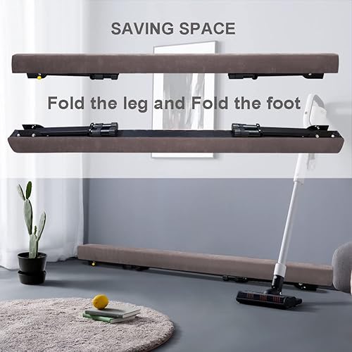 Miniatura 3 de GLANT Viga de equilibrio ultra ajustable y plegable de 7.2 pies, equipo de gimnasia de gamuza alto y bajo, no requiere herramientas, viga de