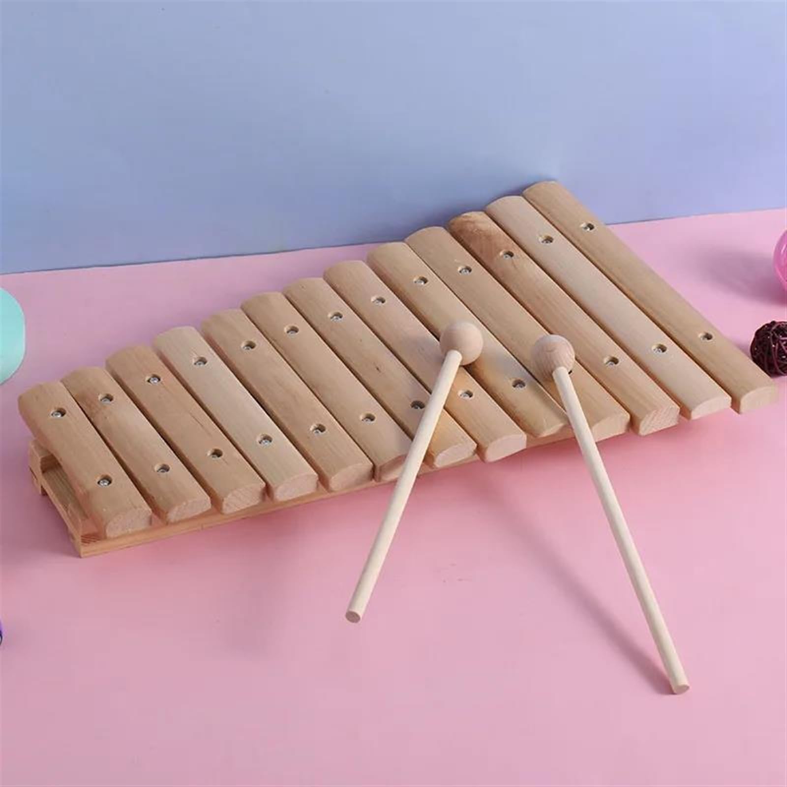 Xylophone Base En Bois De Xylophone À 15 Tons Les Mélomanes S'entraînent À Jouer De L'instrument De Manière Professionnelle