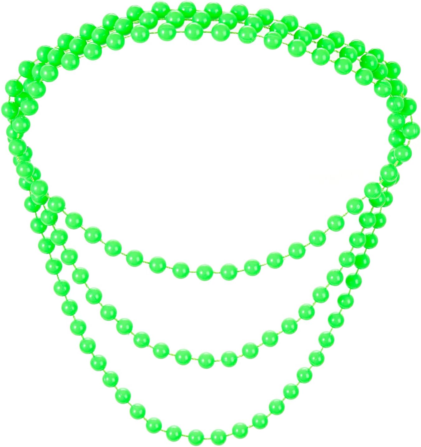 80s Costume Accessories Set for Women, 7 PCS Neon Party Outfit with Glasses, Gloves, Earrings, Necklace, Headband, Bangles - Image 3