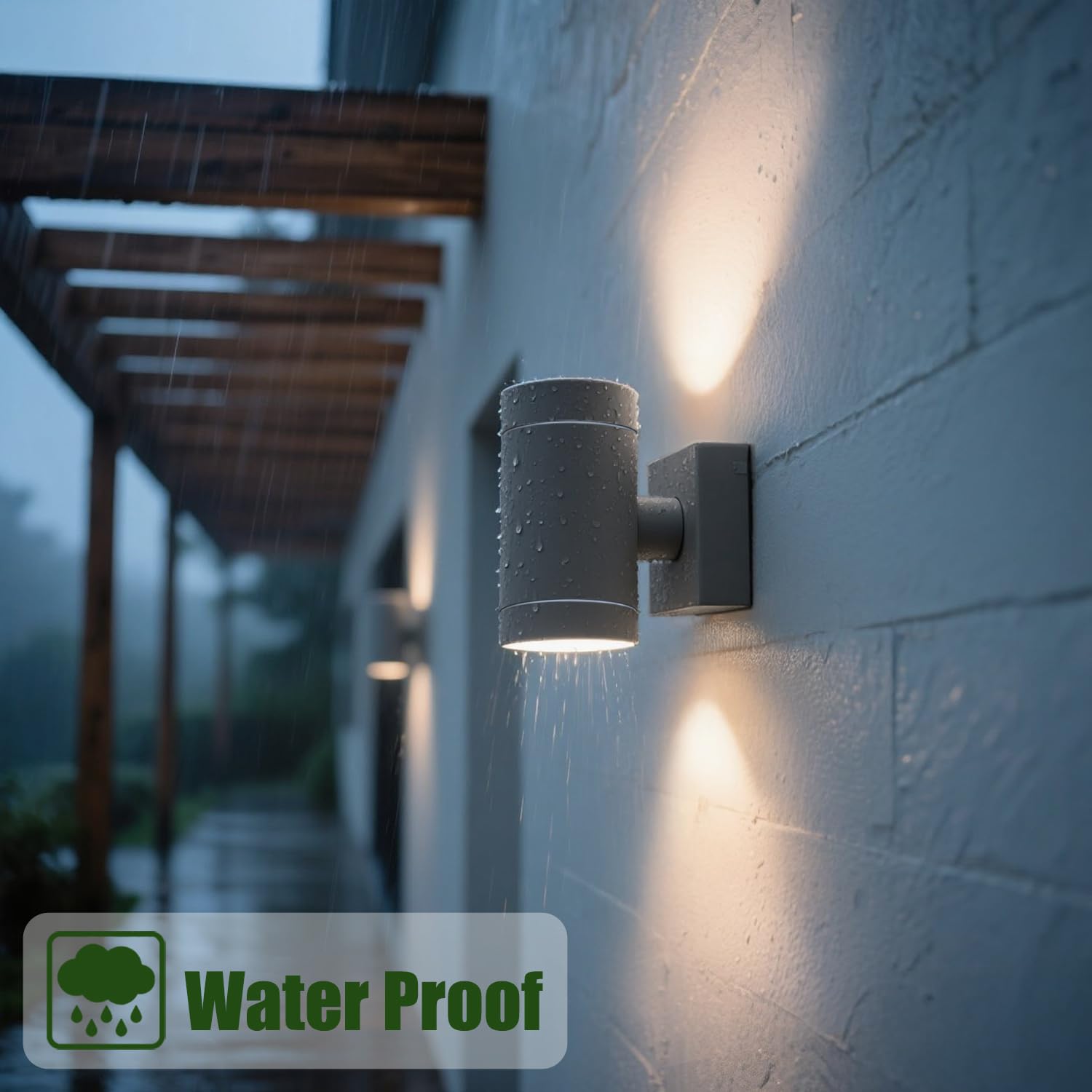 EBION Aussenlampe AußEnlampe Wand GU10,Up Down IP65 Wasserdichte