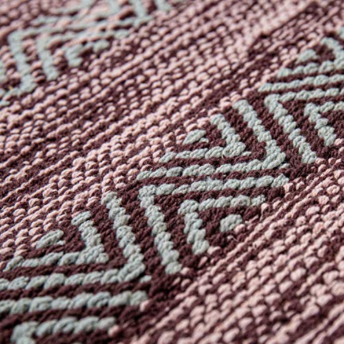 Tappeto Salotto Moderno Strisce Frange Cotone