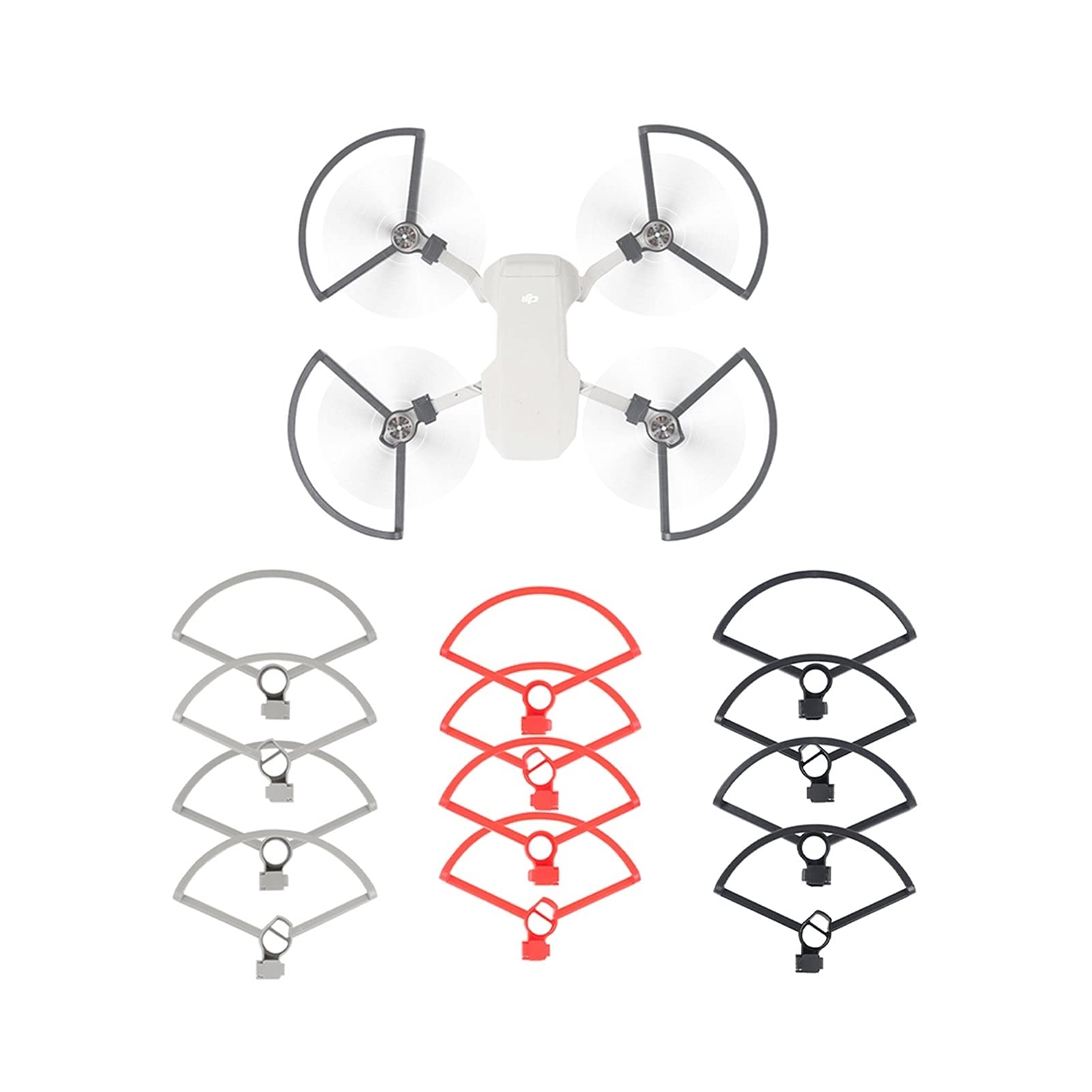 Protezione Eliche Per Mavic Mini, Set Di 4 Paratie + 2 Paia Eliche Nere 4726F, Ricambio VGEBY