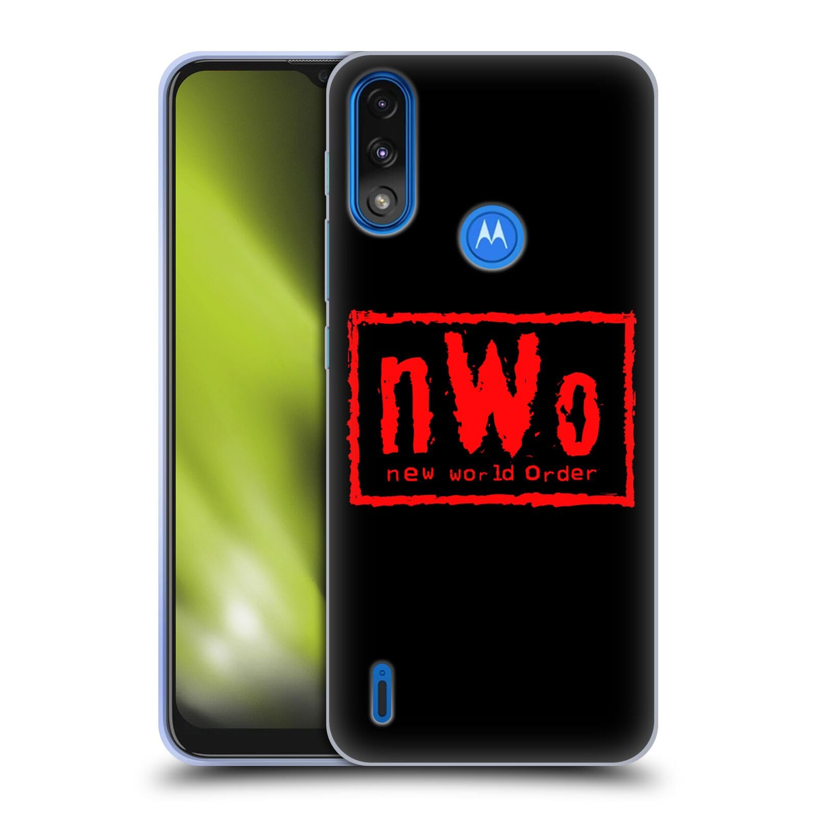 Head Case Designs Officially Licensed WWE Logo NWO Soft Gel Case Compatible with Moto E7 Power/Moto E7i Power