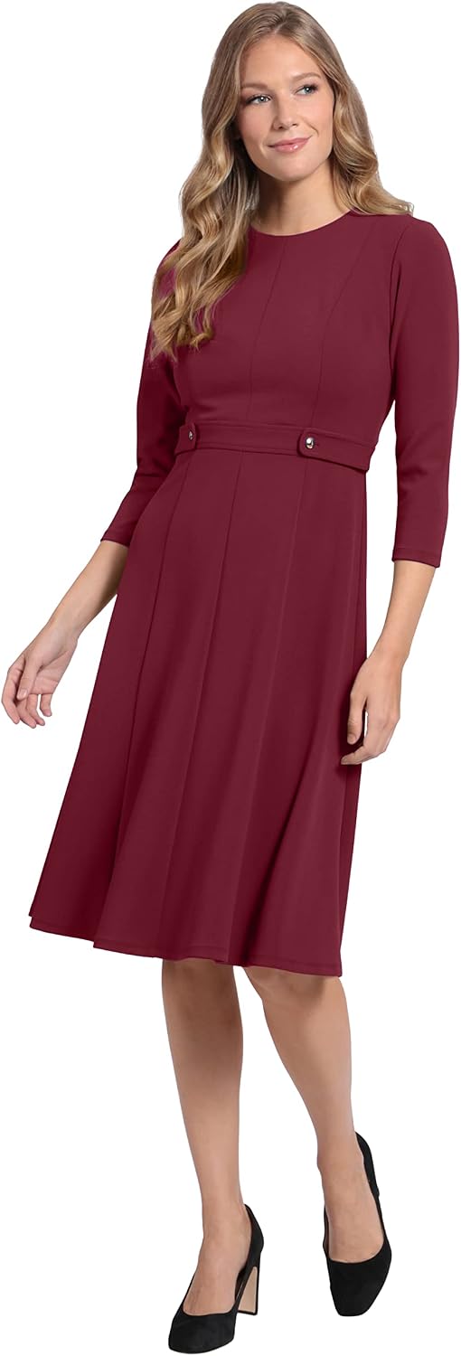 DESIGN Tall - Vestito Midi Con Scollo A Cuore E Bottoni In Pizzo Sangallo Nero