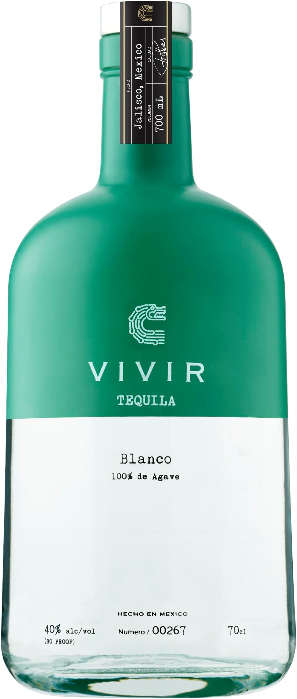 Tequila Blanco - Award-winning Tequila Made With 100% Blue Weber Agave, Presenting Fresh Floral Notes On The Nose And Palate, 70cl Bottle, 40% ABV