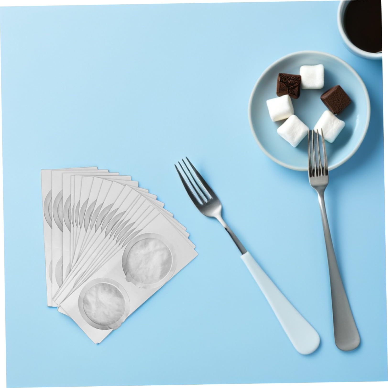 BESTonZON 250 Piezas Película De Taza De Cápsula De Café Láminas De Café Tapas De Sello De Espresso Cápsulas Nespesso Vurtuo Capsulas Nspresso De Múltiples Fines Papel De Aluminio Filtrar