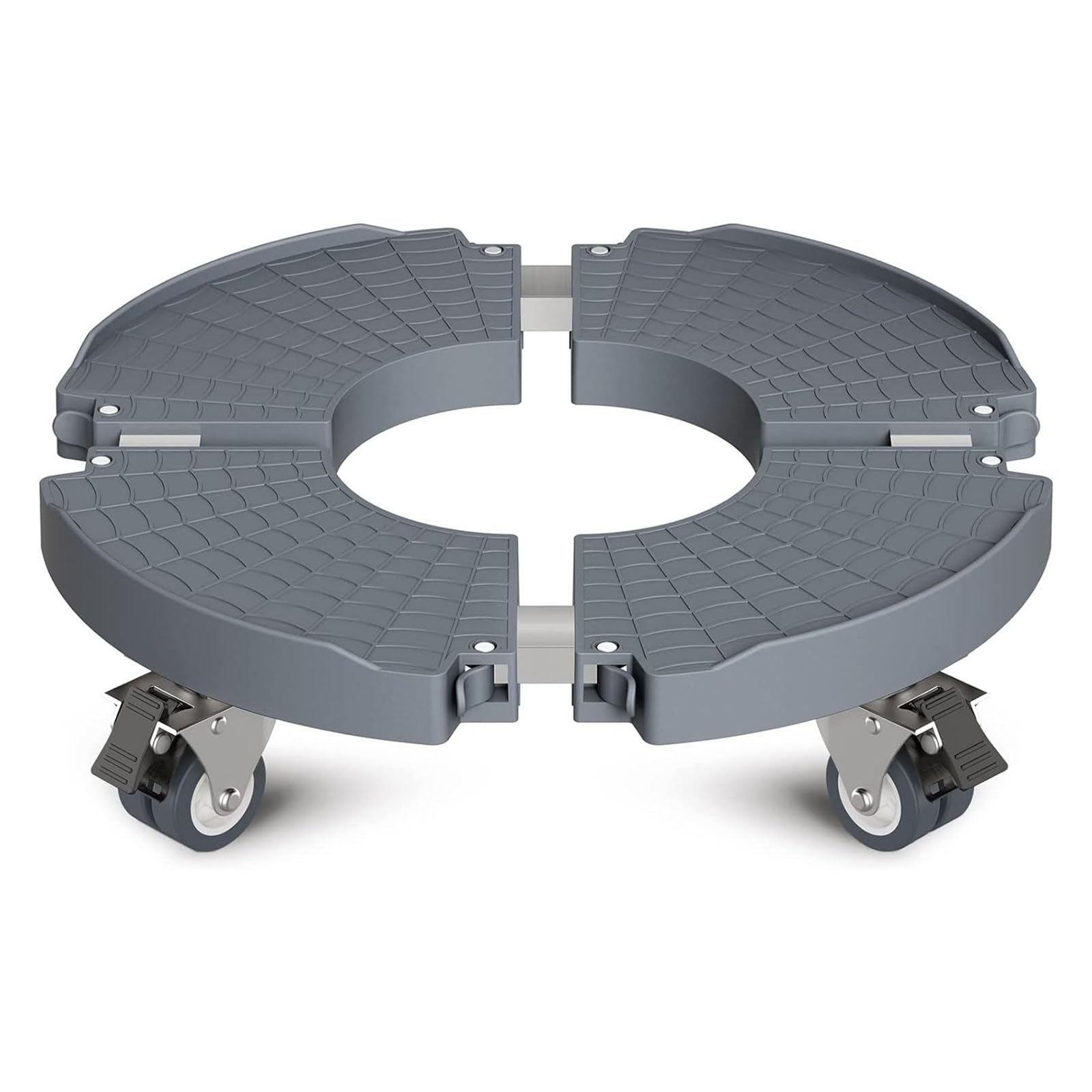 Plateau de plantes roulettes acier inoxydable durable base ronde réglable haut de gamme