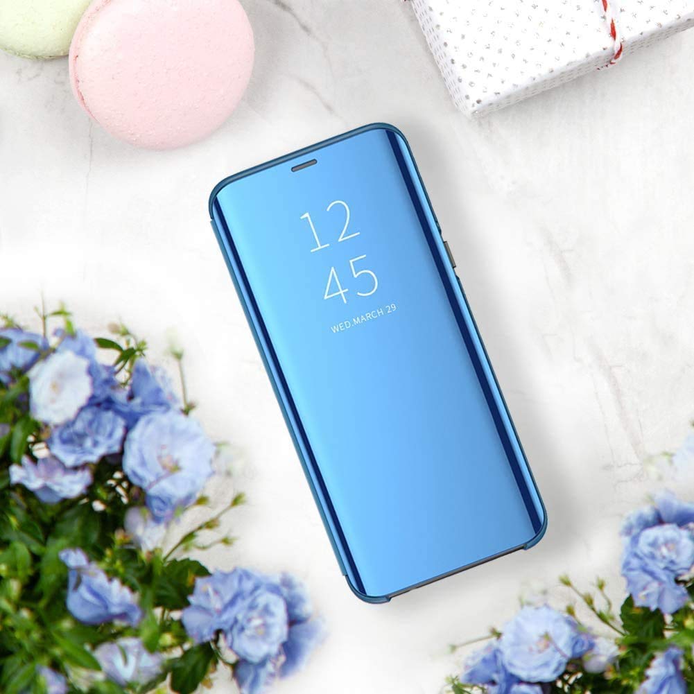 Custodia A Libro Con Specchio Per Xiaomi Redmi Note 8 Pro – Gold Mirror Con Funzione Stand