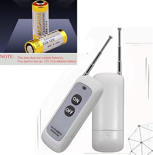 Miniatura 8 de QOFOWIN Interruptor remoto inalámbrico, con 984 pies de largo alcance, DC12V24V48V72V RF interruptor remoto para alarmas antirrobo, puerta de enlace