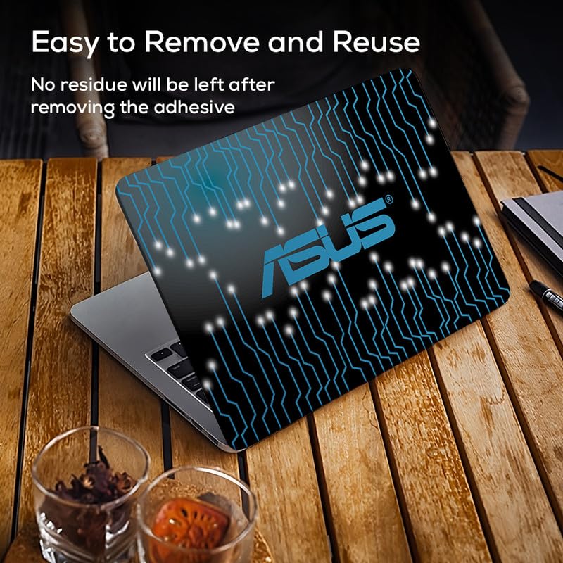 Image of Galaxsia Pattern D6 Full Vinyl Laptop Skin /Sticker /Cover for 17 to 17.3 Inches Laptops Laminated-Removable-HD Quality Compatible for Hp-Dell-Sony-Lenovo-Asus etc.(16.5x11 Inches)