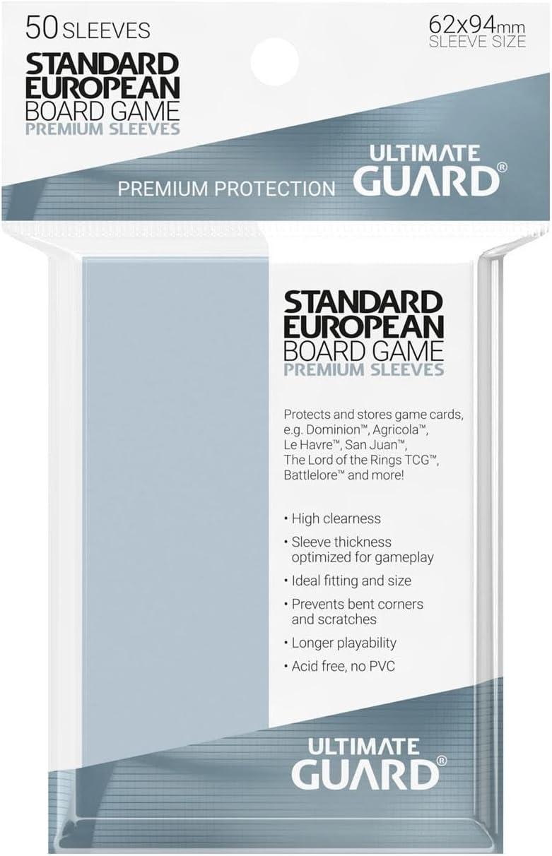 Ultimate Guard Prem Game Sleeves St Euro (50) Cards