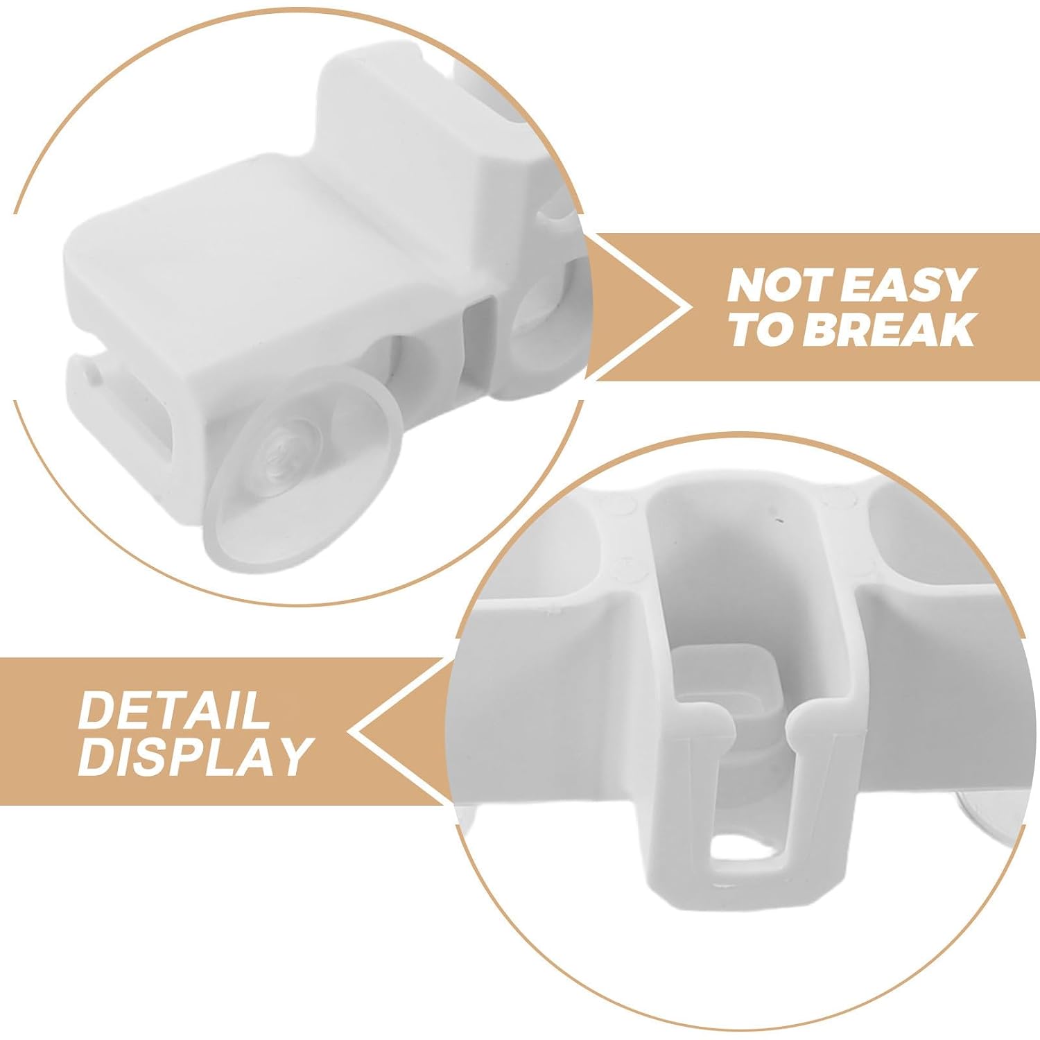 Homoyoyo Plastic T-Shaped Connector with Suction Cup for Playpen Universal Fit Playpen Stabilizer Holder and Fence Panels for Traveling and Room Safety