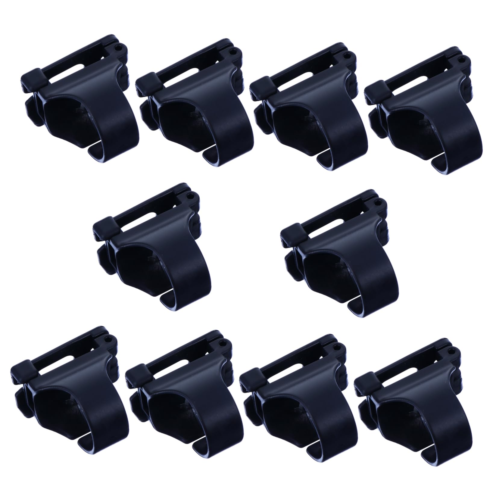 GOOHOCHY Snorkeling Accessories 10 Pcs Plastic Snorkel Straps Retainer Clips Diving Gear for Families