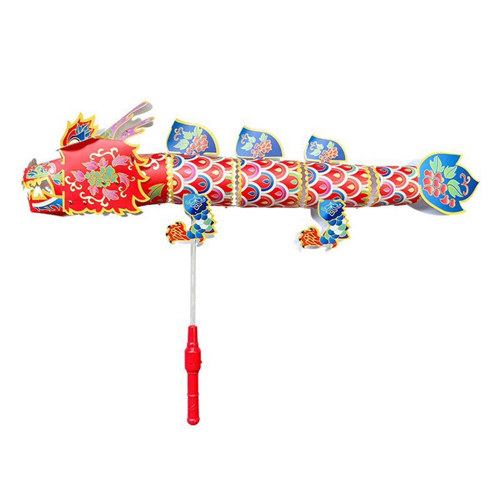 Elnwnnkc Dragon Year Dragon Dance Light Cartoon Handheld Dance New Year and Spring Festival Decoration Personalized Decoration