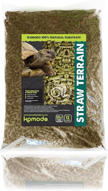 Komodo Straw Terrain, Substrates for Reptiles, Reptile Bedding, Straw Bedding, Straw Terrain, 12 Litre