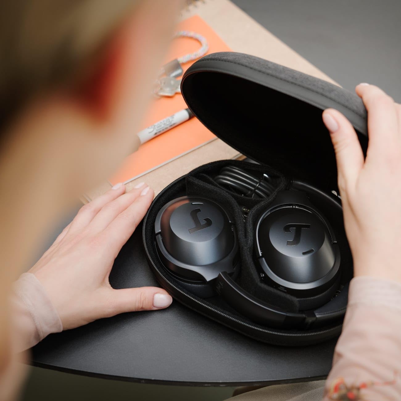 Teufel REAL Blue NC 3 - Kabellose Bluetooth-Kopfhörer Over-Ear mit Active Noise Cancelling und Langer Akkuflaufzeit (bis zu 59 Stunden mit ANC), Sprachsteuerung, Transparenzmodus - schwarz