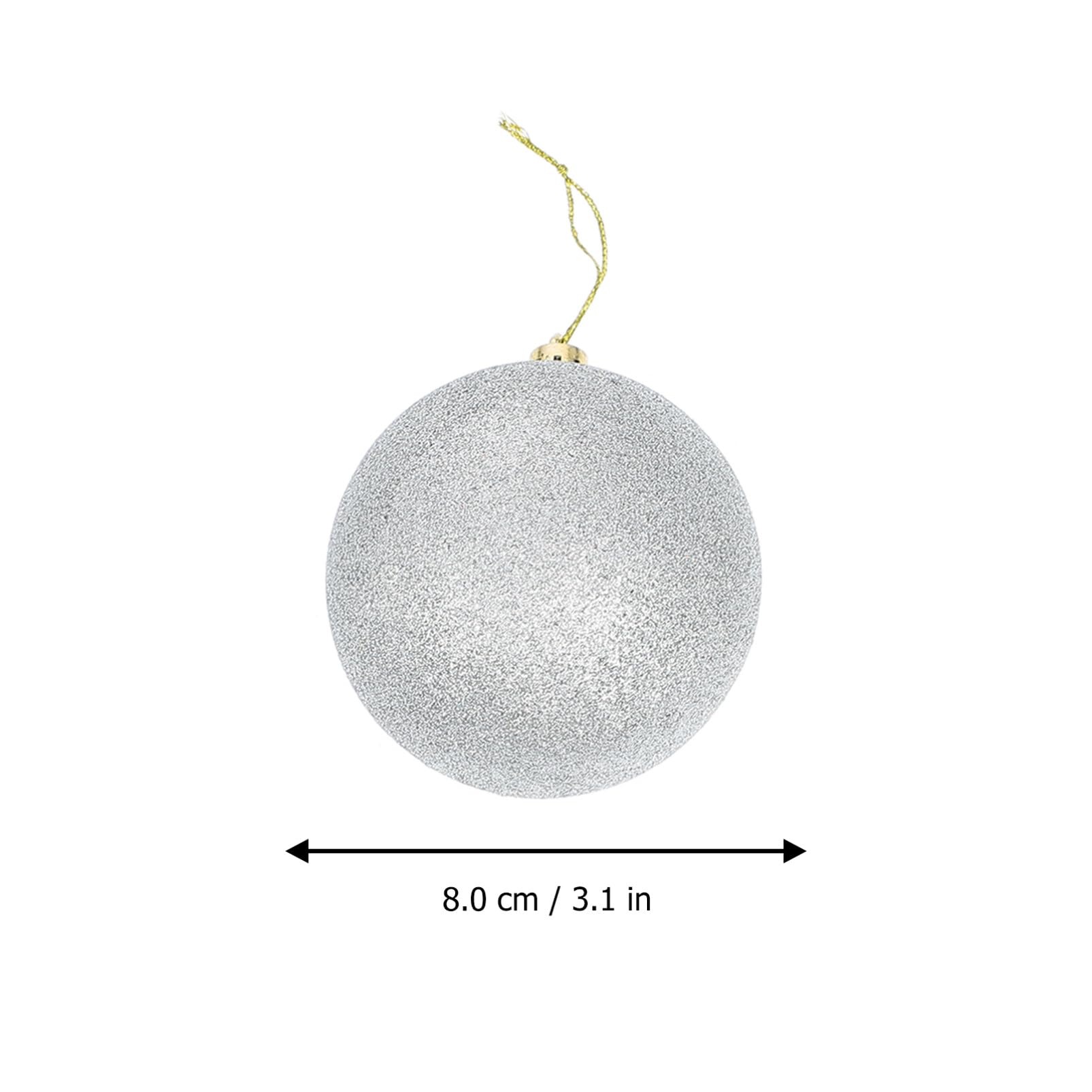 Ciieeo 24stücke Hängende Kugeln als Weihnachtsbaumanhänger Kleine Dekokugeln für Drinnen und Draußen Weihnachtsdekoration aus Hochwertigem Material