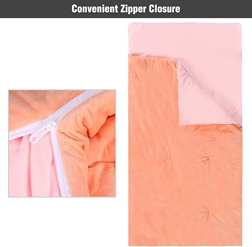 Miniatura 4 de Redcamp - Saco de dormir para niños, para acampada, 32 a 77 grados, 3 estaciones, clima cálido o frío, para niños, niñas y adolescentes, color azul