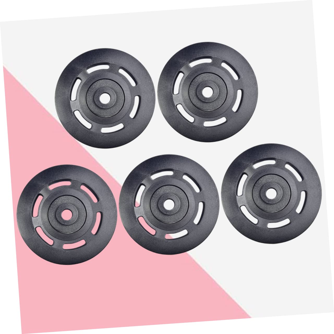 INOOMP Carrucola di Ricambio per Attrezzi Fitness 5 Pezzi Ø90mm