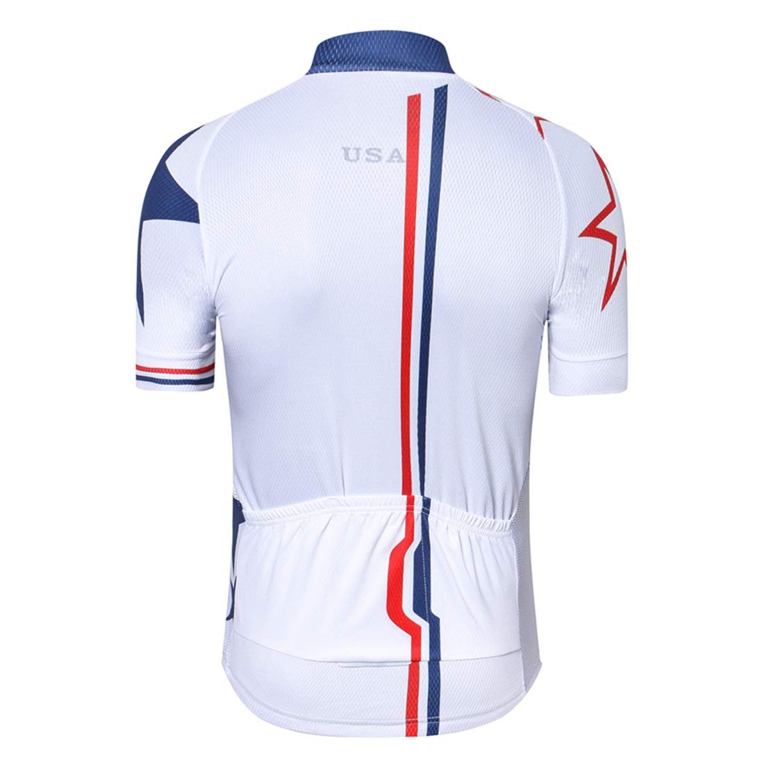 Mens Cycling Jersey Short Sleeve USA Bike Jersey Riding Tops MTB Cycling Wear