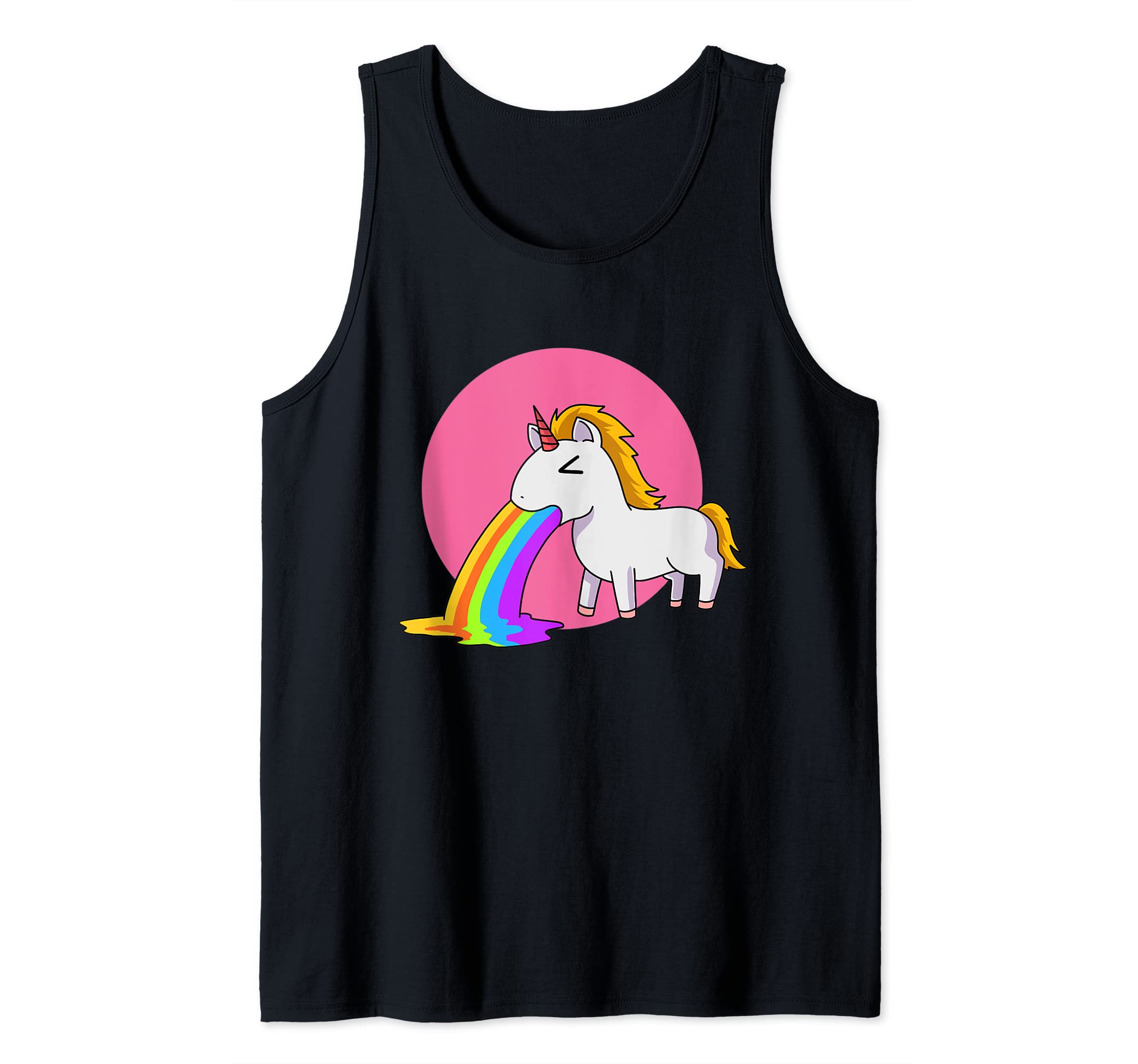 Unicorn sick rainbow Tank Top