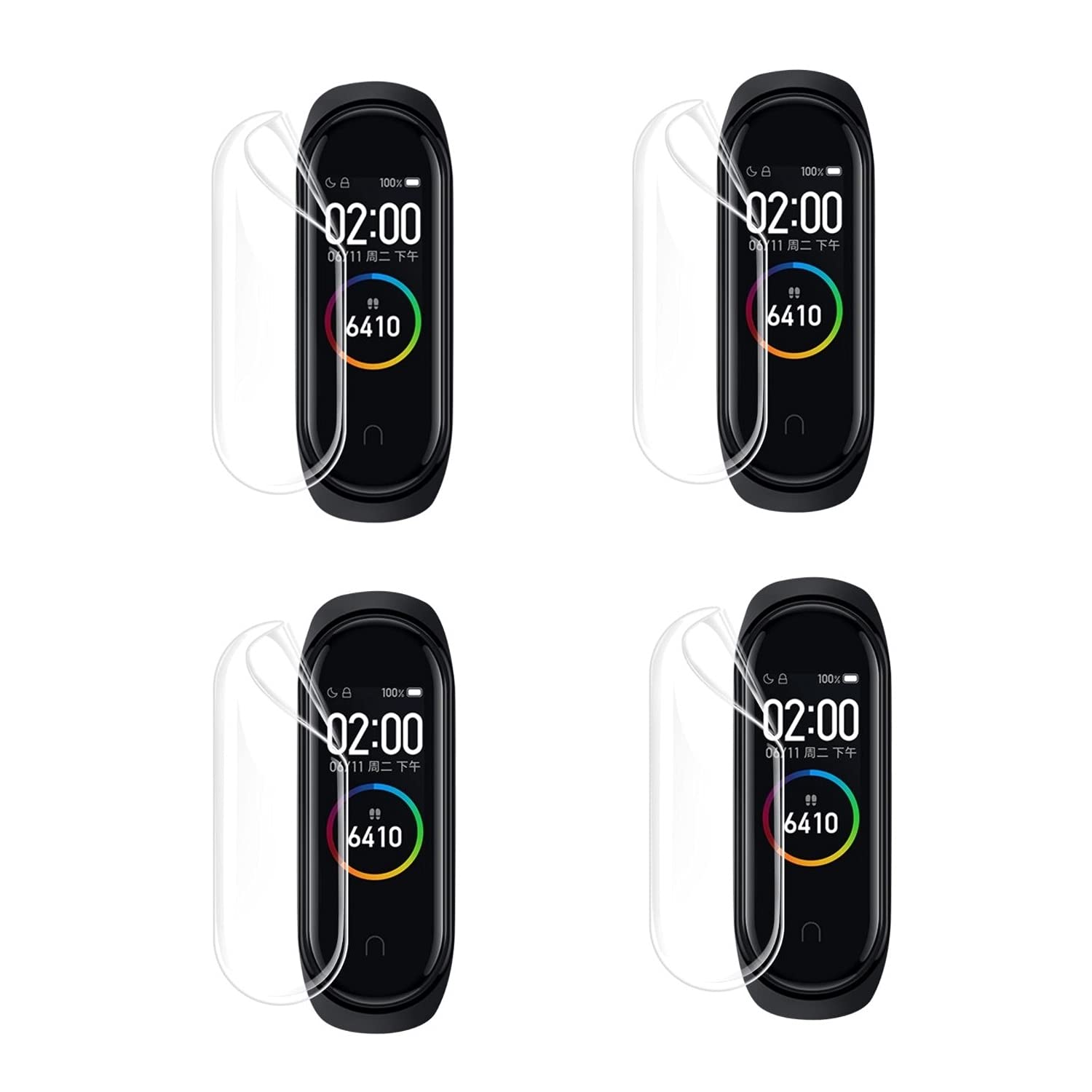 Wisely [Pack 4 Mi Band 4 / M4 Screen Guard Scratch Guard Full Screen Protector Compatible for Xiaomi Mi Band 4 / M4 - Flexible TPU - HD Clear - Bubble-Free (B09HBYDD36) Amazon Price History, Amazon Price Tracker