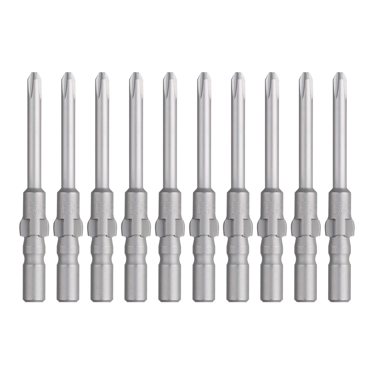 VESSEL D73P1252040 Precision BIT Wing-Shank φ4mm, +1x2.5x20x40 (Pack of 10)