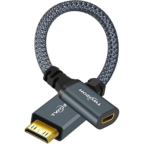 Mini HDMI to Micro HDMI 2.0 Adapter, 20cm