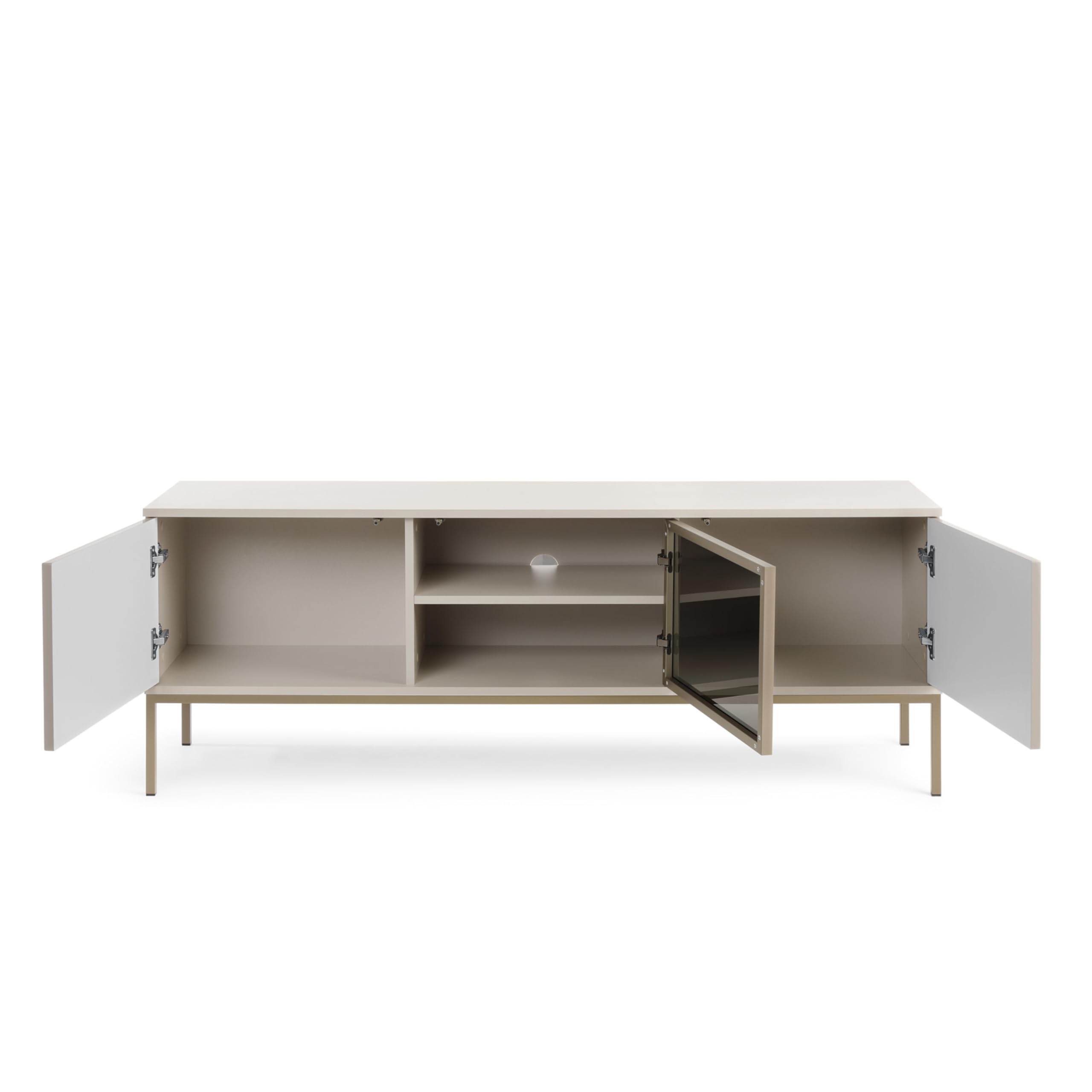 Komodee Laval TV154 – Meuble TV, Cachemire, Largeur 154 cm, Hauteur 56 cm, Profondeur 39 cm